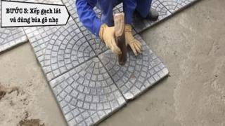 Hướng dẫn lát gạch vỉa hè Terrazzo và block tự chèn