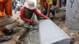 Cách lát bó vỉa hè đúng kỹ thuật